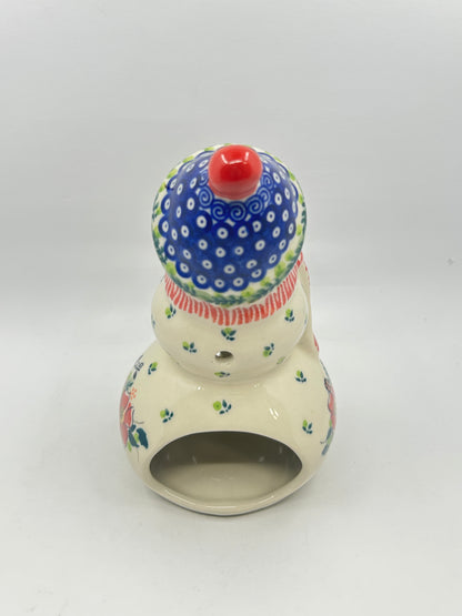 BL03 - Snowman with Hat Votive - U-WP - Unikat