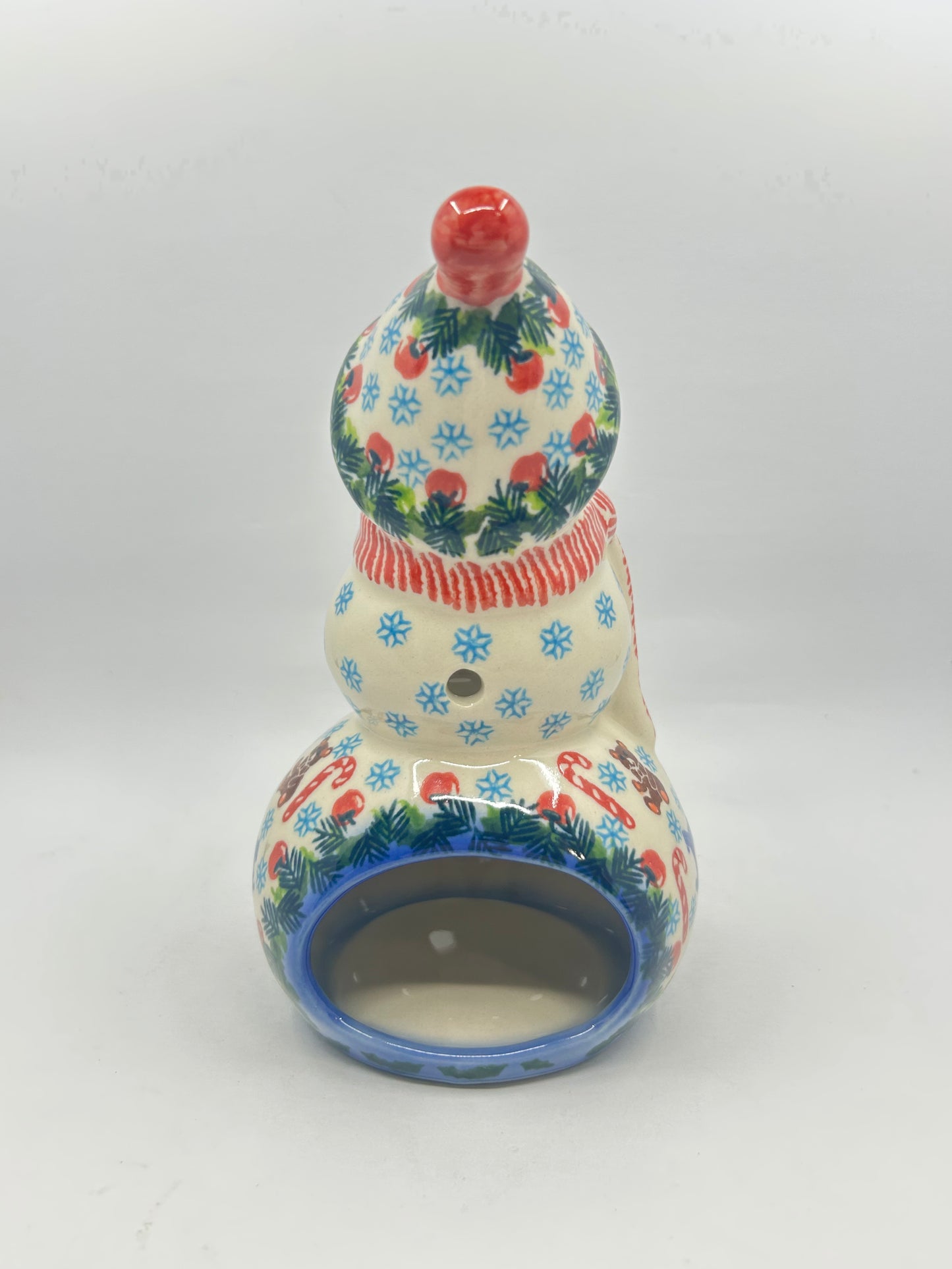 BL03 - Snowman with Hat Votive - U-SM - Unikat