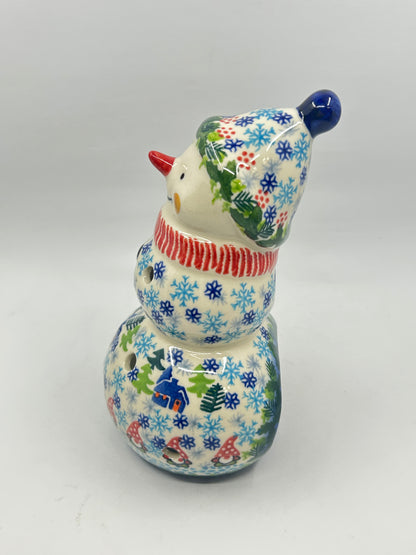 BL03 - Snowman with Hat Votive - A-S6 - Art