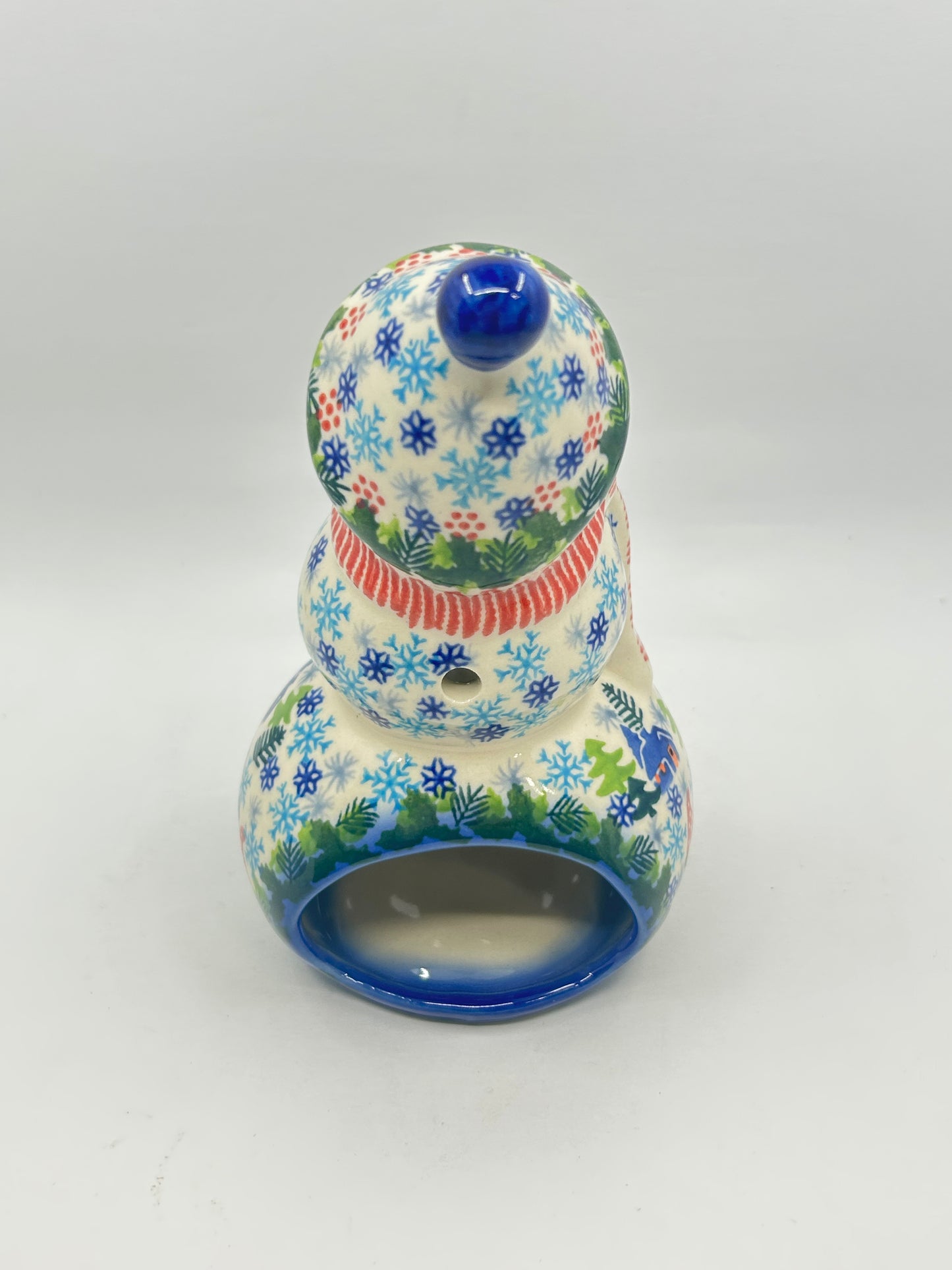 BL03 - Snowman with Hat Votive - A-S6 - Art