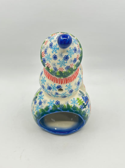 BL03 - Snowman with Hat Votive - A-S6 - Art