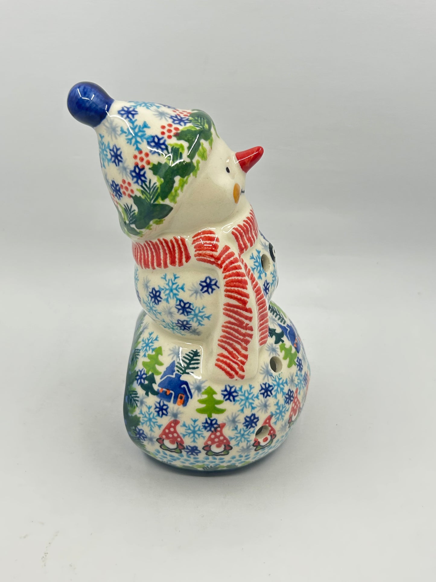 BL03 - Snowman with Hat Votive - A-S6 - Art