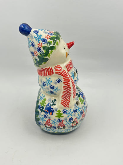 BL03 - Snowman with Hat Votive - A-S6 - Art