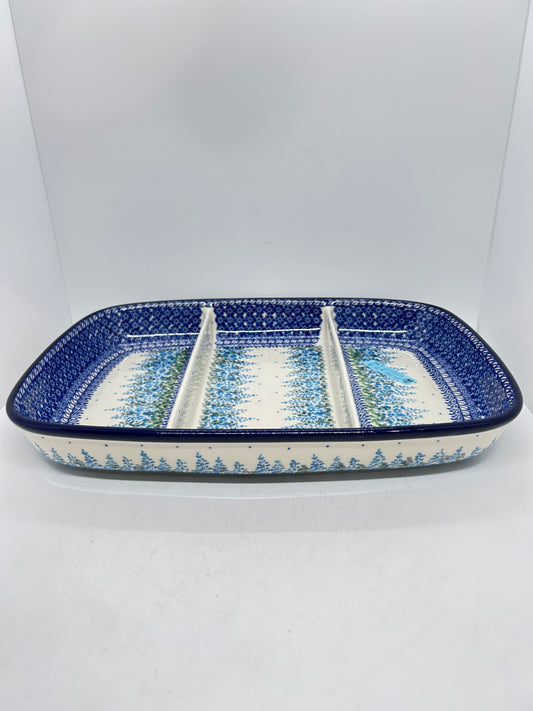 Divided Rectangular Dish ~ 3279X - T4!