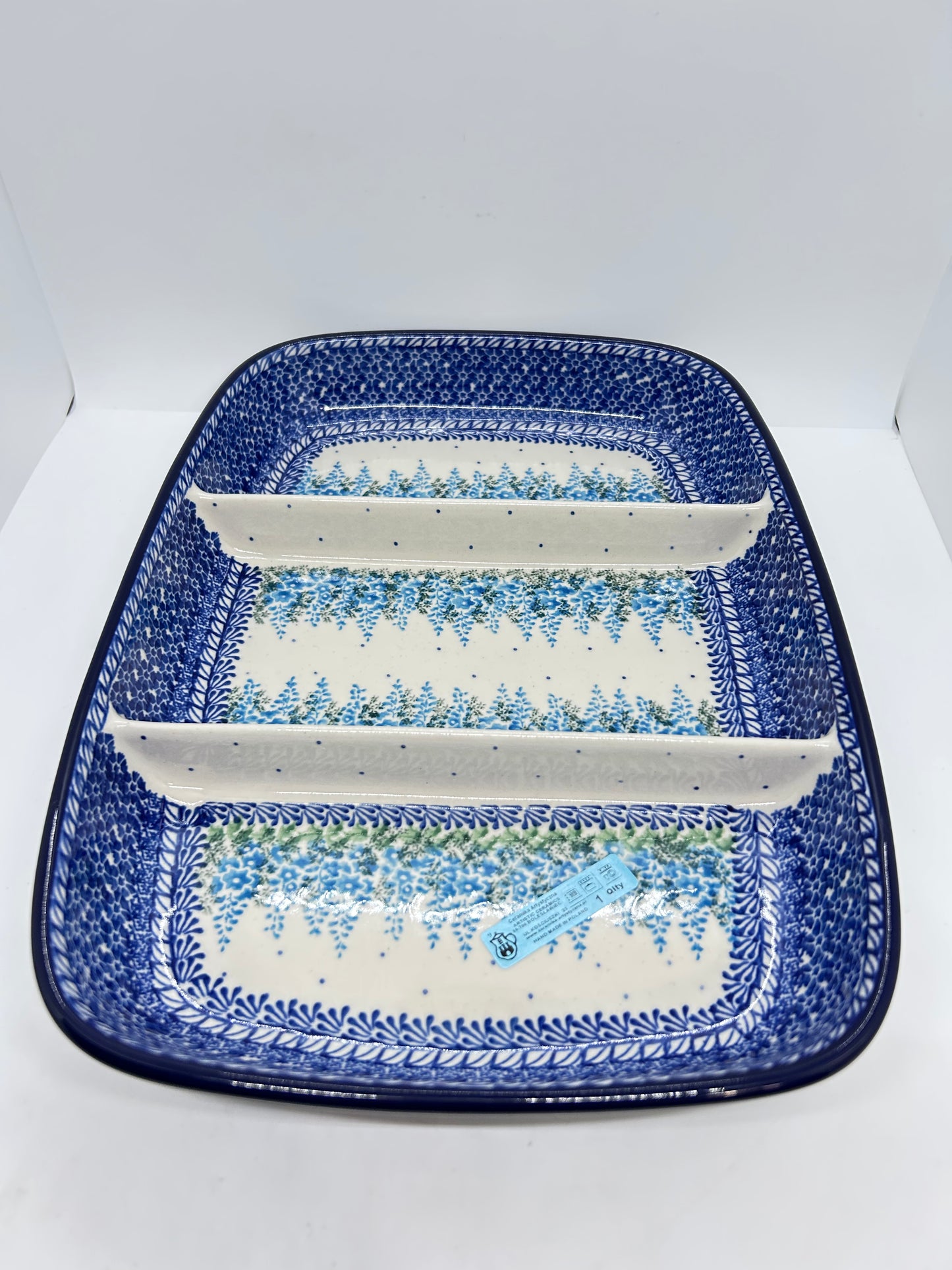 Divided Rectangular Dish ~ 3279X - T4!