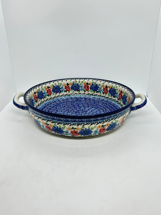 Baker ~ Round w/ Handles ~ 10 inch ~ 3264X ~ T4!