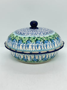 Baker ~ Wavy Edge Oval with Lid ~ 9.5 inch ~ 3300X ~ T4!