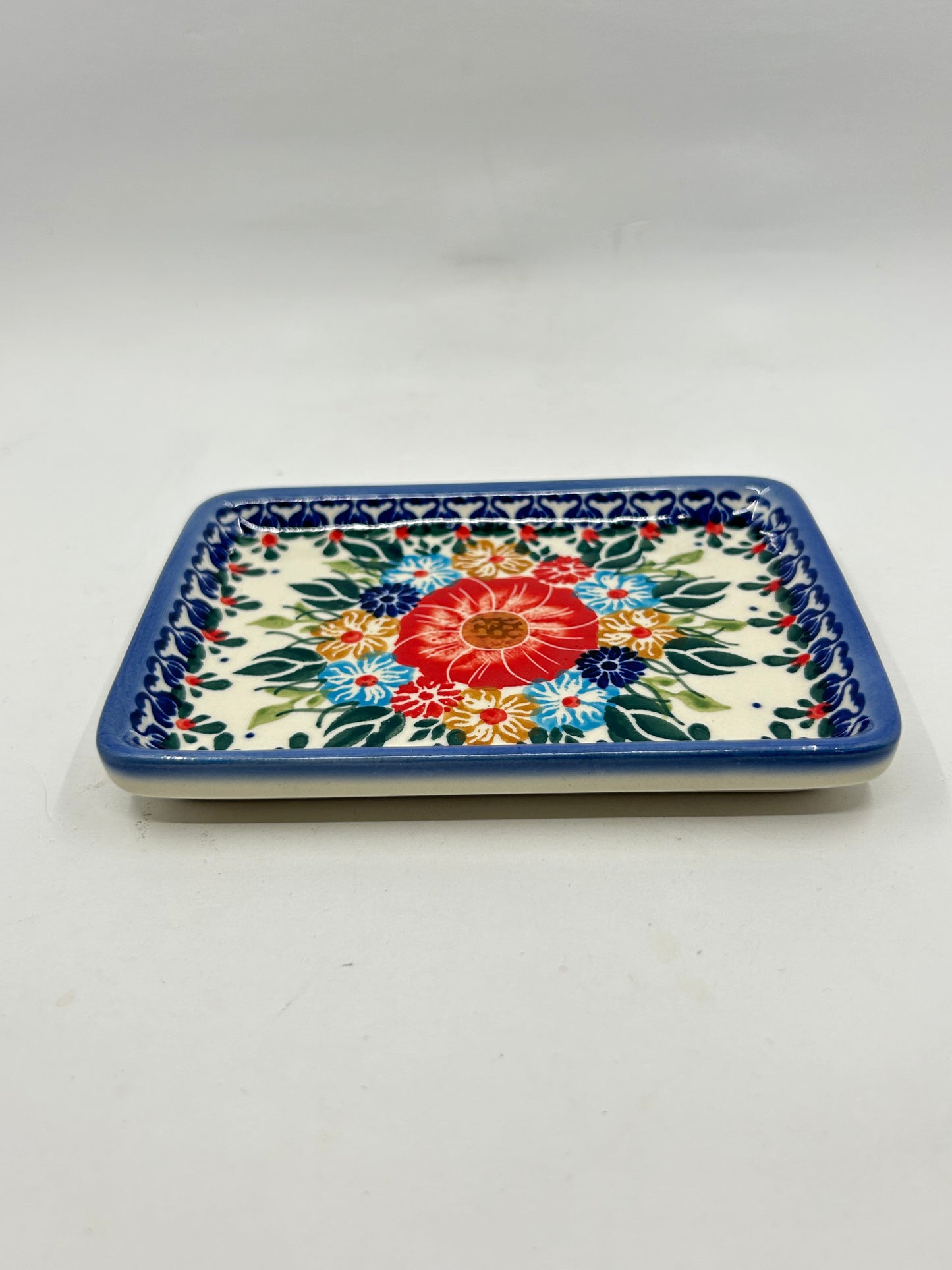 Flat Soap Dish with Rim - D60 - Art