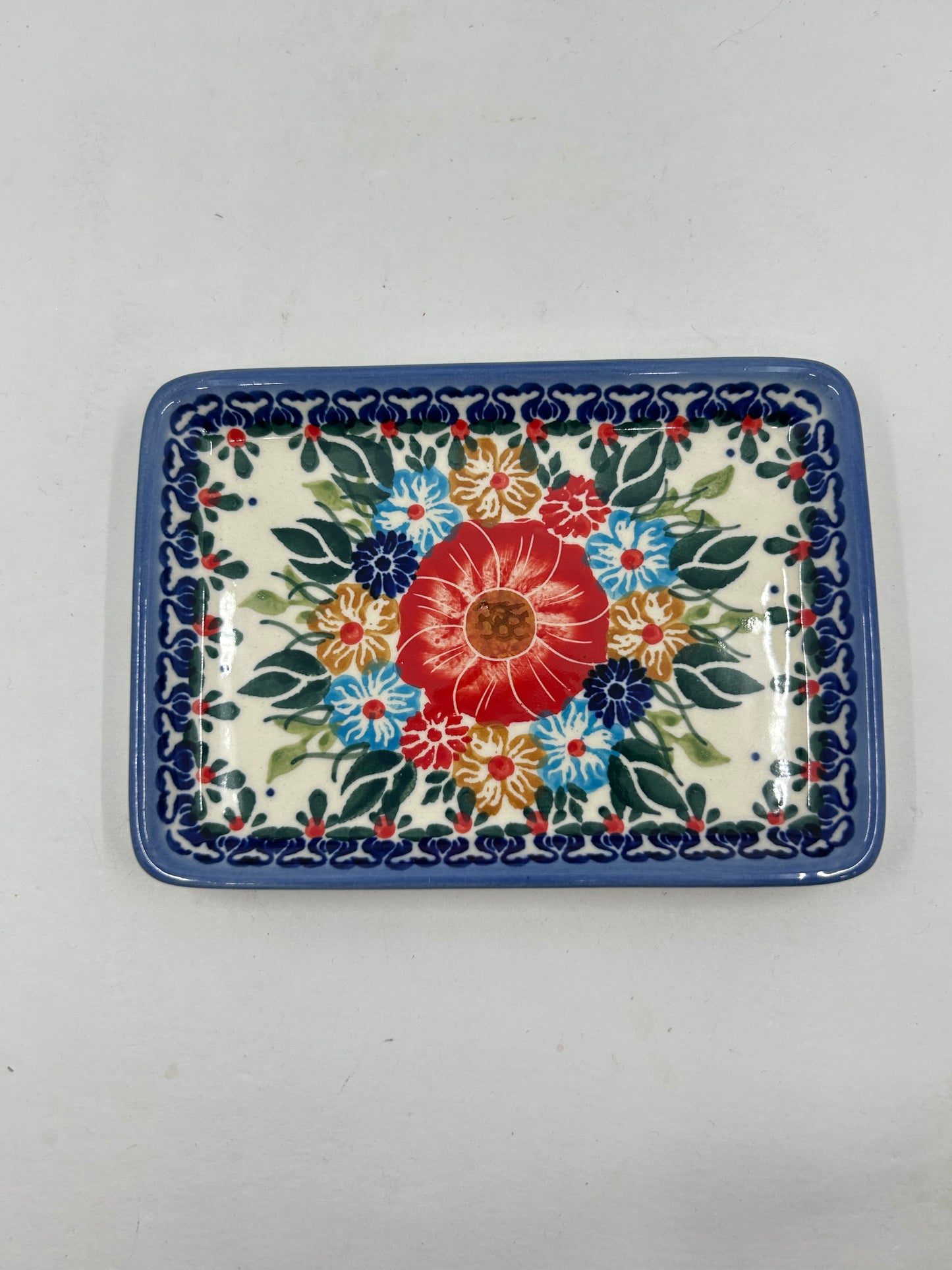 Flat Soap Dish with Rim - D60 - Art
