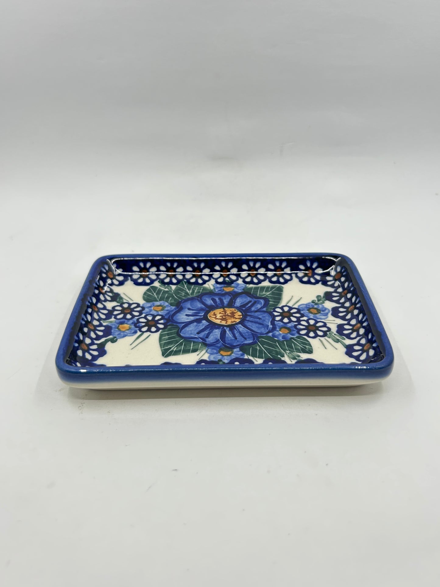 Flat Soap Dish with Rim - D74 - Art