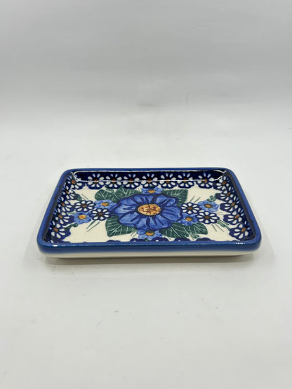 Flat Soap Dish with Rim - D74 - Art