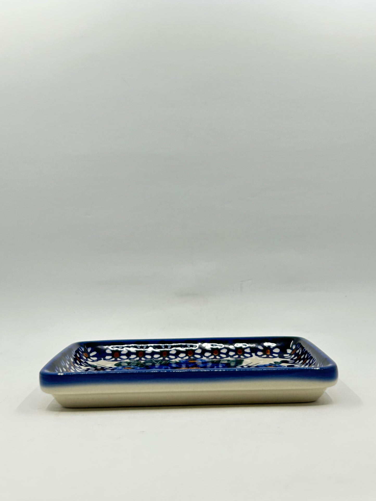 Flat Soap Dish with Rim - D74 - Art