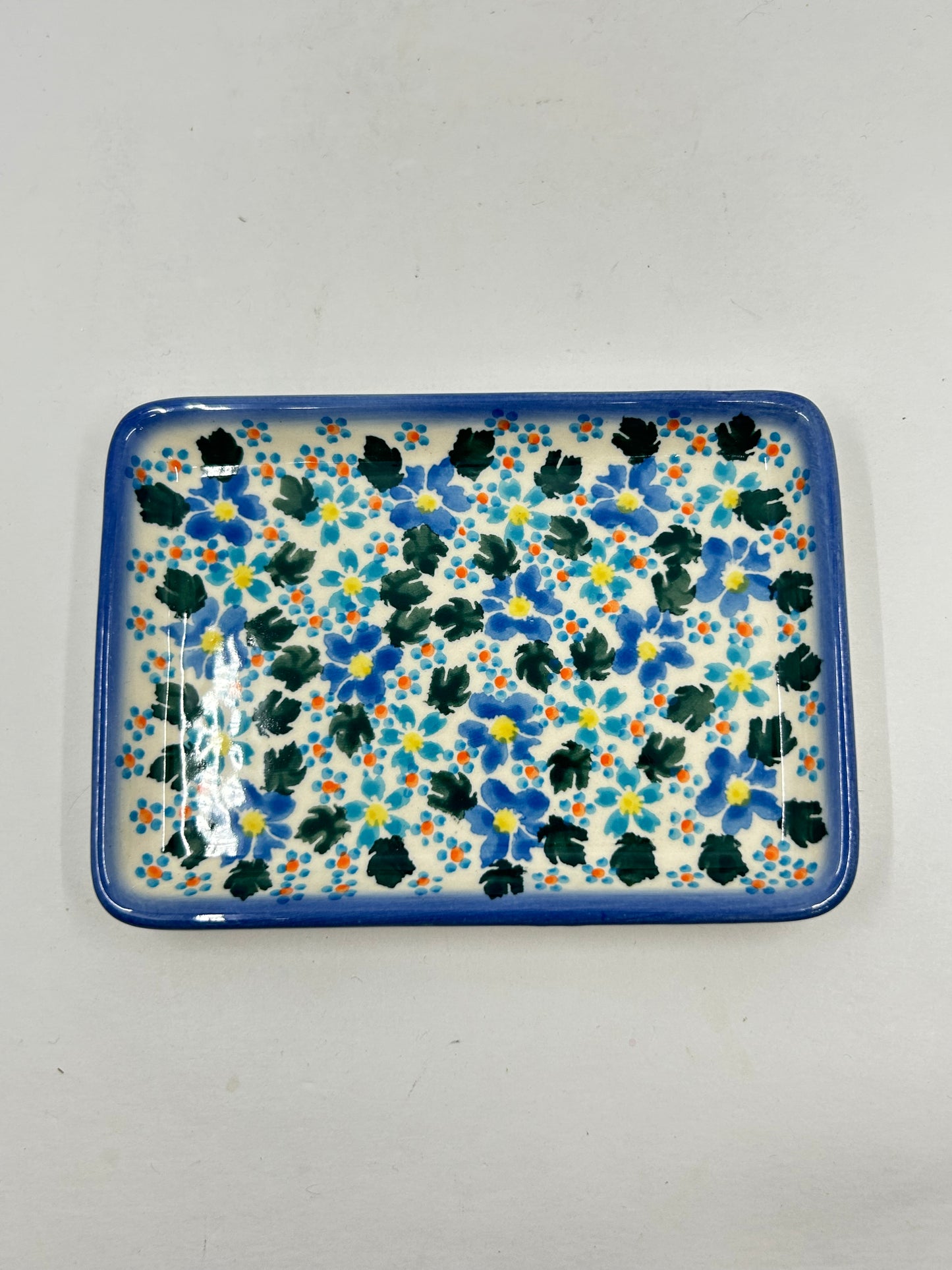 Flat Soap Dish with Rim - D134