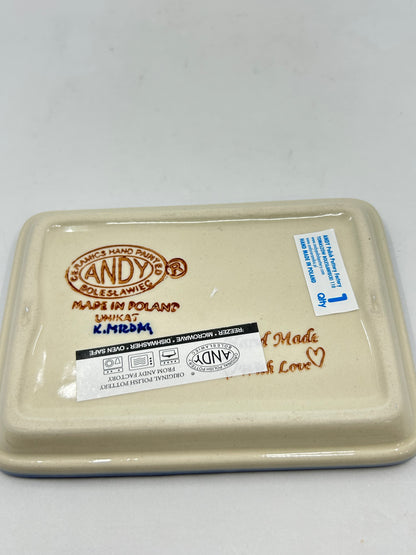 Flat Soap Dish with Rim - D134