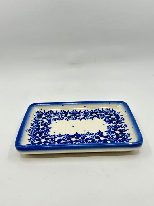 Flat Soap Dish with Rim - D51