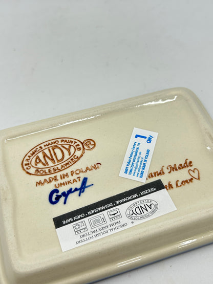 Flat Soap Dish with Rim - D51
