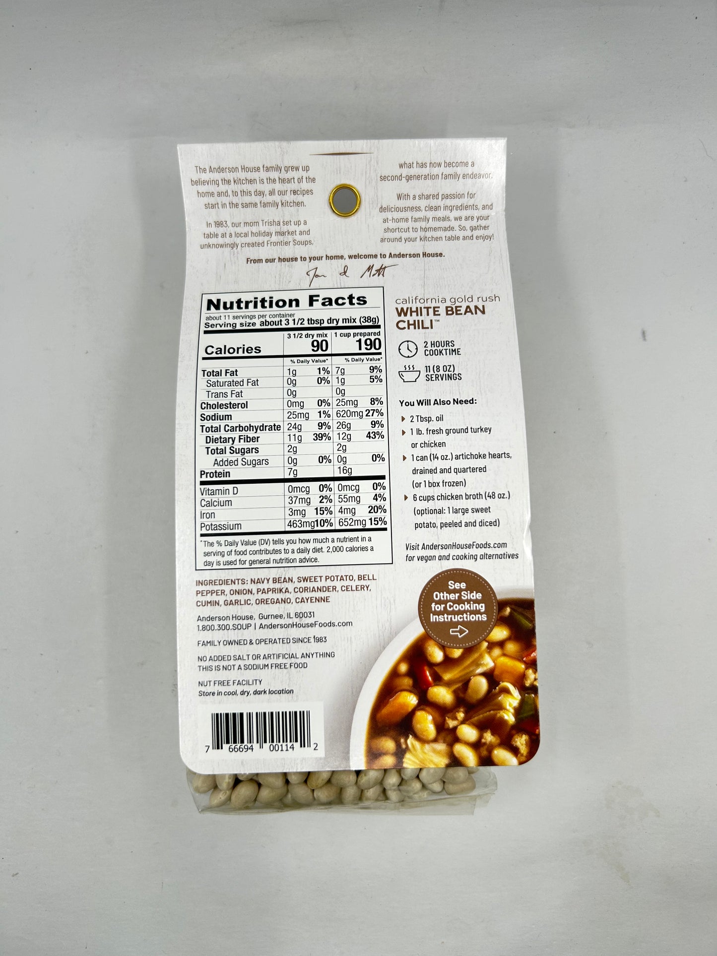 California Gold Rush White Bean Chili