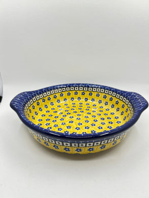 Baker ~ Round w/ Handles ~ 8 inch ~ 0859X - T3!