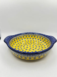 Baker ~ Round w/ Handles ~ 8 inch ~ 0859X - T3!