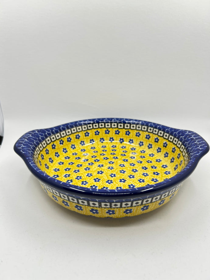 Baker ~ Round w/ Handles ~ 8 inch ~ 0859X - T3!