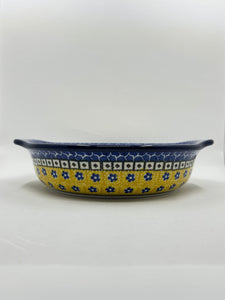 Baker ~ Round w/ Handles ~ 8 inch ~ 0859X - T3!
