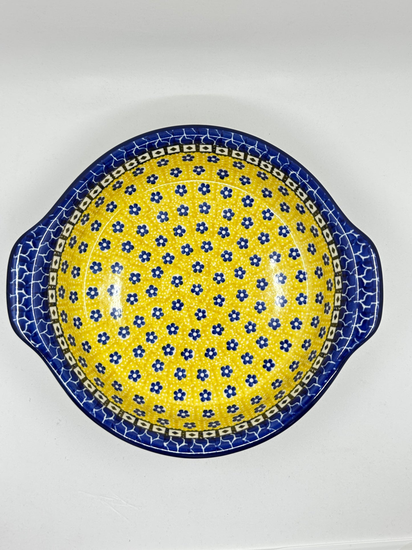 Baker ~ Round w/ Handles ~ 8 inch ~ 0859X - T3!