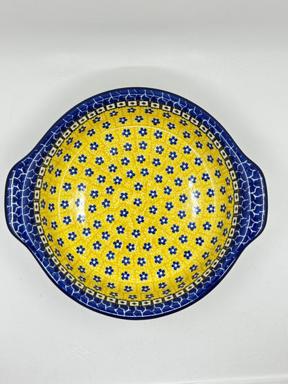 Baker ~ Round w/ Handles ~ 8 inch ~ 0859X - T3!
