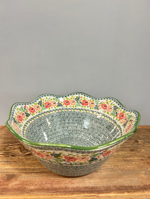 Bowl ~ Wavy Edge ~ Large ~ 12 inch ~ U4799 ~ U3!