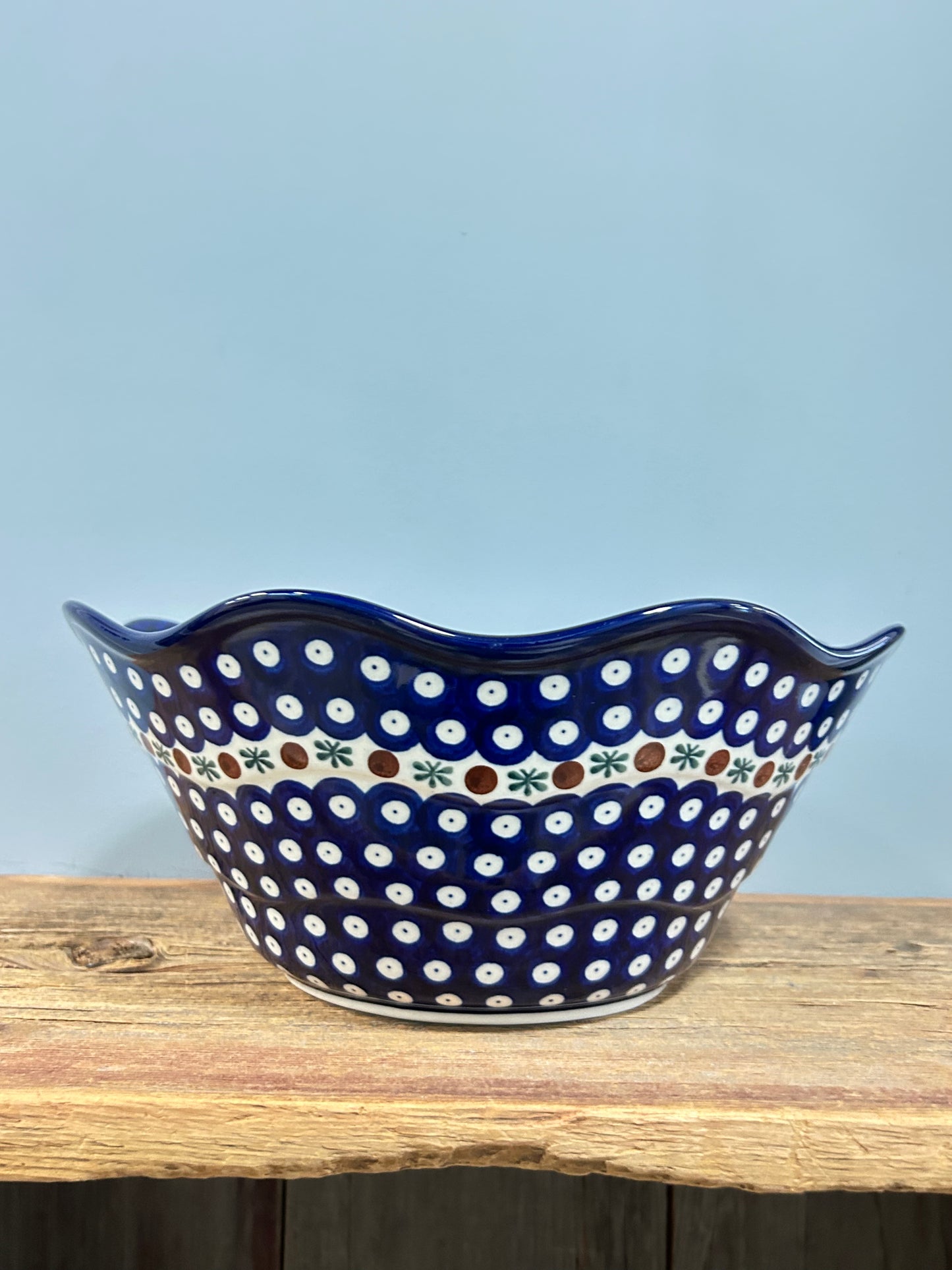 Bowl ~ Wavy Edge ~ Large ~ 12 inch ~ 70X ~ T3!