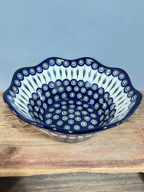 Bowl ~ Wavy Edge ~ Large ~ 12 inch ~ 54X ~ T3!