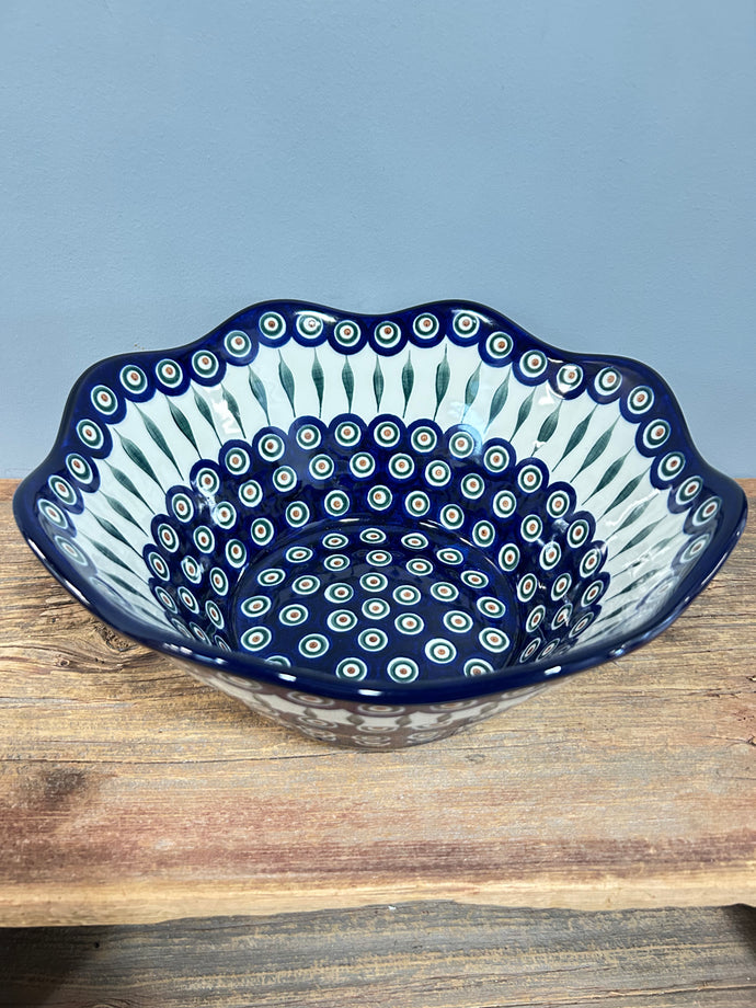 Bowl ~ Wavy Edge ~ Large ~ 12 inch ~ 54X ~ T3!