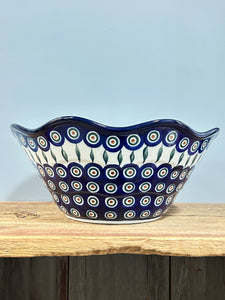 Bowl ~ Wavy Edge ~ Large ~ 12 inch ~ 54X ~ T3!
