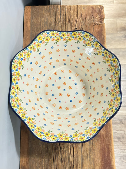 Bowl ~ Wavy Edge ~ Large ~ 12 inch ~ 2225X ~ T3!