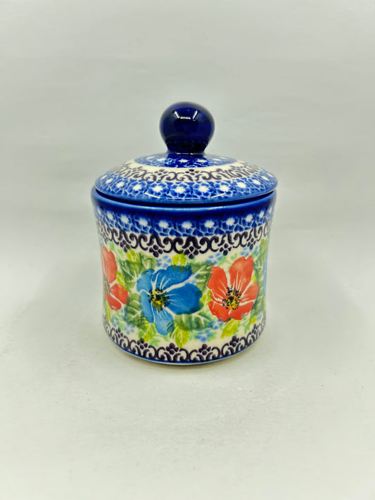 Tall Sugar Bowl - Summer Floral - A1