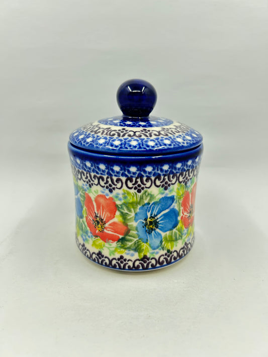 Tall Sugar Bowl - Summer Floral - A1