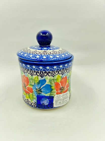 Tall Sugar Bowl - Summer Floral - A1