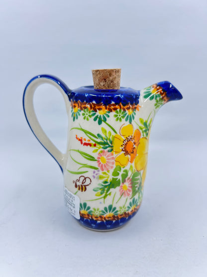 Vinegar Bottle - Giant Yellow Flowers - A1