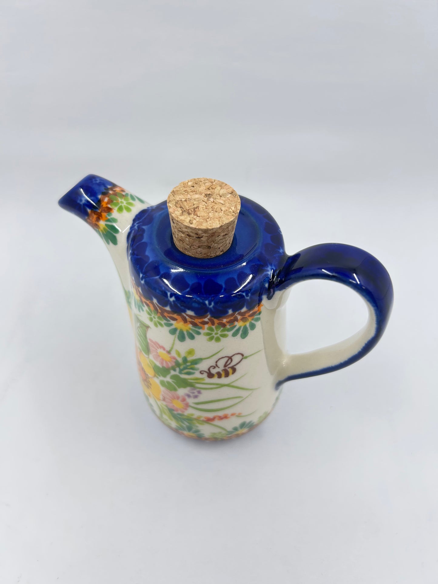 Vinegar Bottle - Giant Yellow Flowers - A1