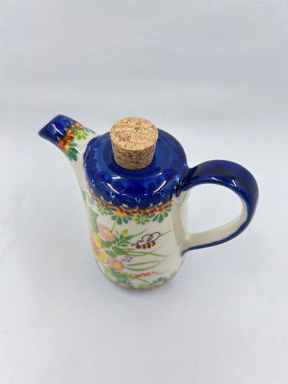 Vinegar Bottle - Giant Yellow Flowers - A1