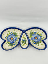 Load image into Gallery viewer, Butterfly Bowl - Blue floral - A1