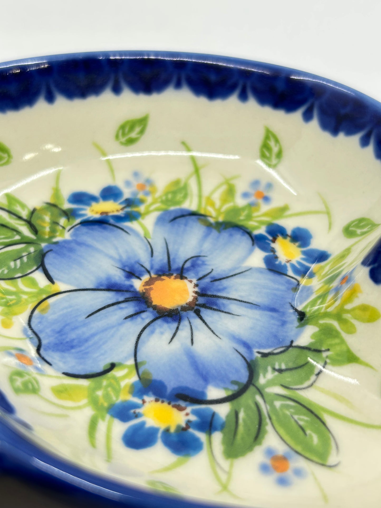 Butterfly Bowl - Blue floral - A1