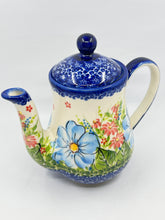 Load image into Gallery viewer, 4-Cup Teapot - Blue Flowers - A1