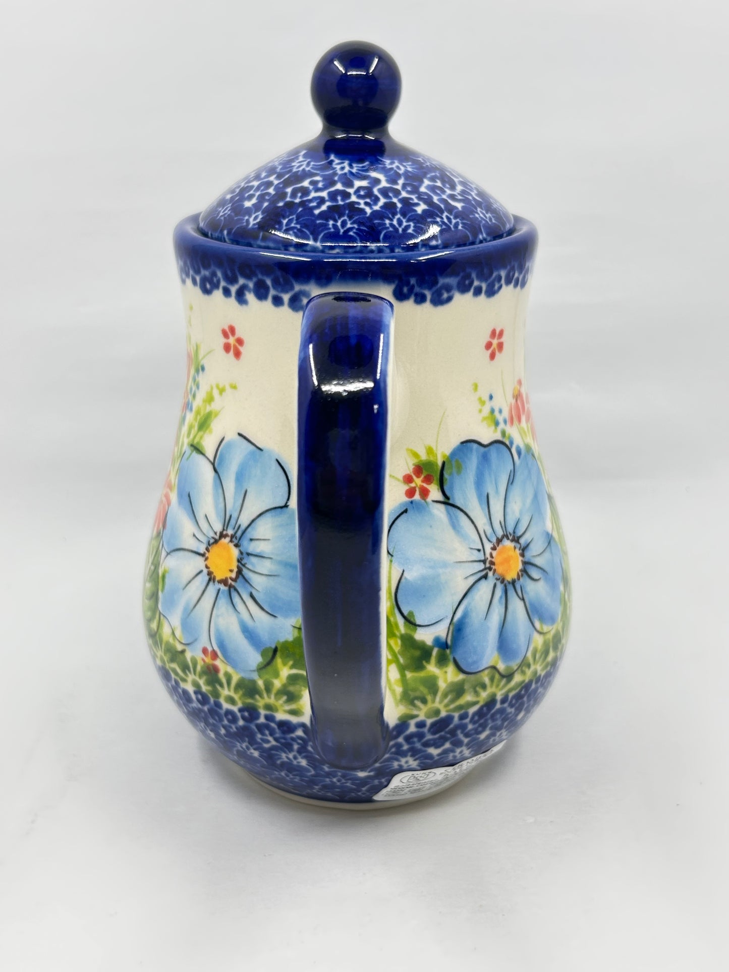 4-Cup Teapot - Blue Flowers - A1