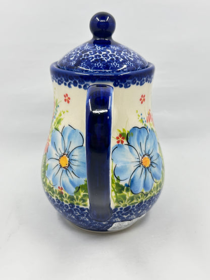 4-Cup Teapot - Blue Flowers - A1