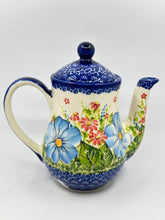 Load image into Gallery viewer, 4-Cup Teapot - Blue Flowers - A1