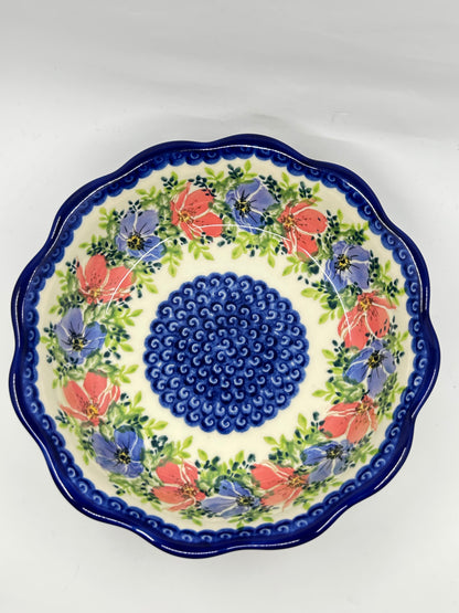 Scalloped Serving Bowl - Spring Floral - A