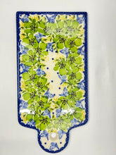 Load image into Gallery viewer, Rectangular Cheese/Cutting Board - Green Floral - A1