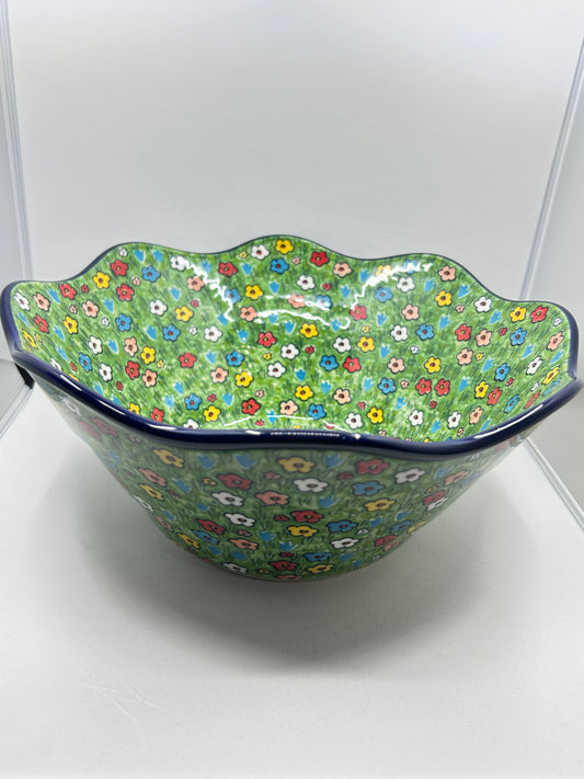 Bowl ~ Wavy Edge ~ Large ~ 12 inch ~ U4878 ~ U6!