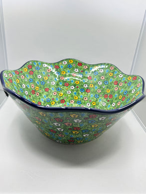 Bowl ~ Wavy Edge ~ Large ~ 12 inch ~ U4878 ~ U6!