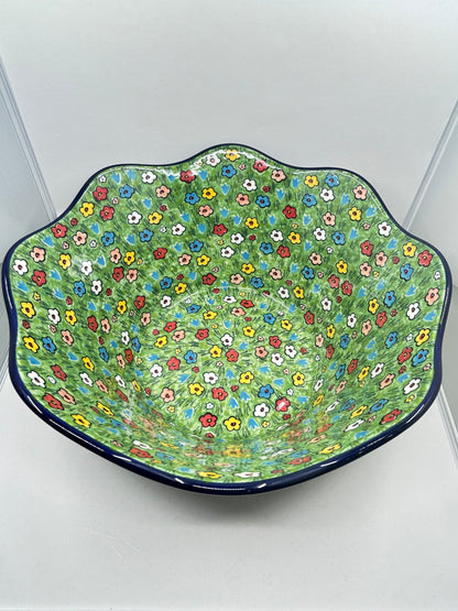Bowl ~ Wavy Edge ~ Large ~ 12 inch ~ U4878 ~ U6!